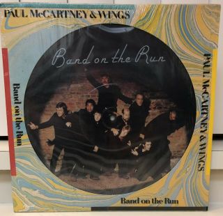 Paul Mccartney Band On The Run Picture Disc 1978 12 " Vinyl Record Album Lp