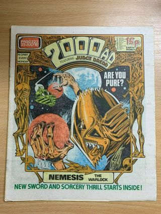 4 X 2000ad Progs 206,  216,  222 & 228 Uk Large Paper Comics