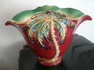 Beswick Rouge Royal Large Vintage Palm Tree Vase