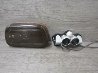 Vintage Nikon Nippon Kogaku 5x15 Binoculars 95 Degrees Tokyo Japan With Case