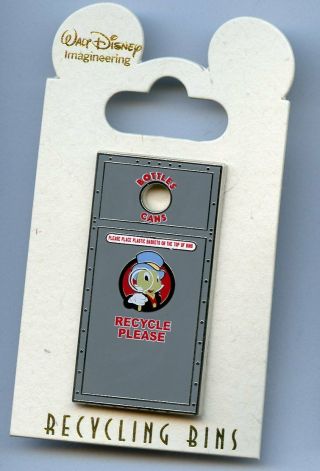 Wdi Disney Condor Flats Silver Recycling Bins Trash Can Jiminy Cricket Cast Pin
