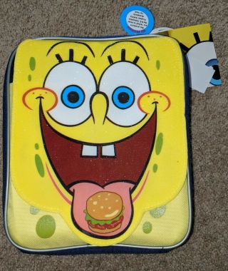 Nwt Sponge Bob Spongebob Square Pants Squarepants Lunch Box Soft Bag