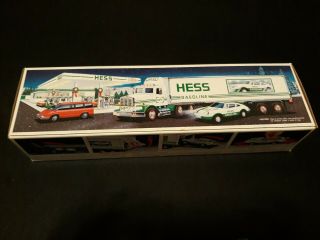 1992 Hess 18 Wheeler Truck And Porsche Racer