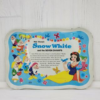 Vintage Walt Disney Productions Snow White Seven Dwarfs Tin Play Tea Set