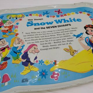 Vintage Walt Disney Productions Snow White Seven Dwarfs Tin Play Tea Set 3