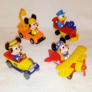 Vintage Walt Disney Collectable Figurines Mickey Mouse Donald Duck