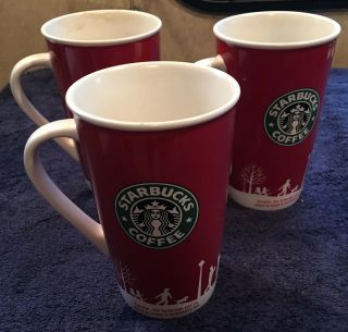 Starbucks Special Holiday Mugs Set Of 3 Great For The Winter And Christmas
