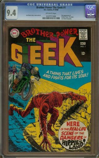 Brother Power The Geek 1 Cgc 9.  4 1st Appearance