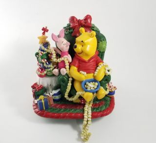 Disney Winnie The Pooh & Piglet Christmas Stocking Hanger By Santa 
