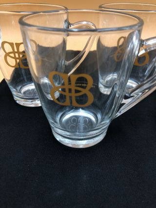 Set Of (6) BAILEY ' S Irish Cream Glass Coffee Mugs / Cups 2