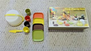 10 Piece Set Of Vintage Tupperware Toys - Mini Party Set