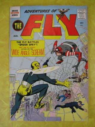 1959 Silver Age Comic Adventures Of The Fly 1 Archie Adventure Series