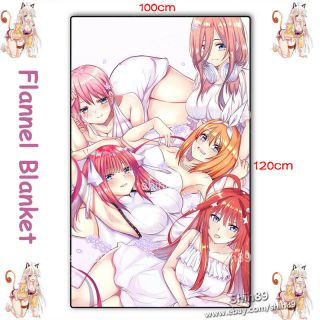Anime Go Toubun No Hanayome Nakano Miku Plush Travel Flannel Blanket 100 120cm 8
