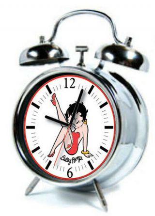 Betty Boop Twin Bell Kick Alarm Clock
