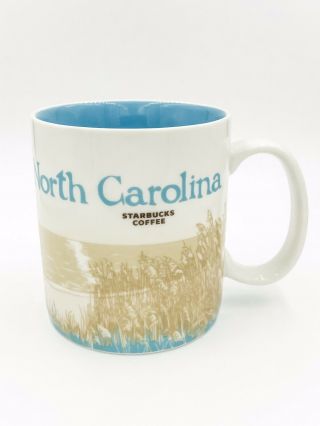 Starbucks City Mug Global Icon Series North Carolina Mug 16oz 2011 Blue