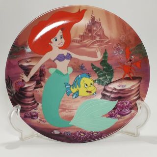 Disney Collector Plate Knowles The Little Mermaid Underwater Buddies 1706a