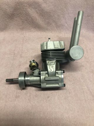 Vintage Tigre 3000 R/c Model Airplane Engine With Pitts Muffler