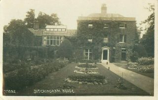 Rp Ditchingham House Near Bungay Suffolk Real Photo Norfolk Posted 1916