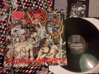 Napalm Death: Utopia Banished Lp.  1992 Earache Mosh53 Punk Grindcore
