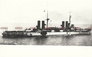 Photograph Royal Italian Navy.  " San Giorgio " Cruiser.  Fine 1923
