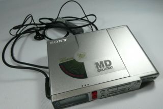 Old Vintage Sony Md Walkman Md Mz - R37 Mini Disc Player With Headphones