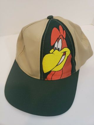 Vintage 1997 Six Flaga Parks Looney Tunes Foghorn Leghorn Snapback Hat 90 