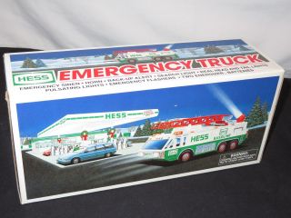 Hess Truck Emergency Toy Truck Wt Extension Ladder Lights & Sounds