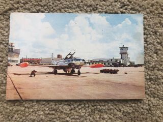 Standard View Postcard - - Georgia - - Albany - - Turner Air Force Base - T33 Jets Tower Ga