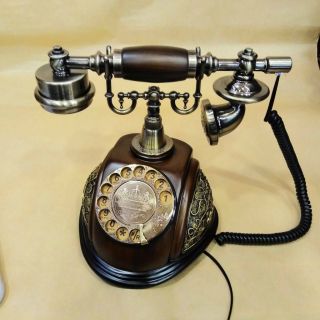 Vintage Retro European Style Old Fashioned Rotary Dial Phone Handset Telephone