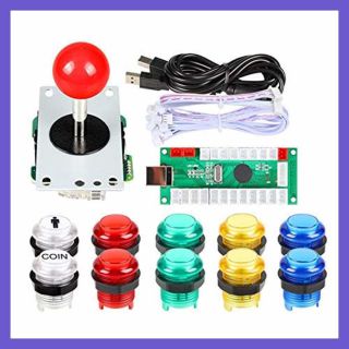Arcade Buttons 1 Player Diy Kit Joystick 5v Led Button For Stick Pc Games Mame R