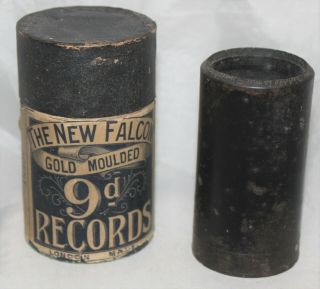 English Flacon Cylinder Record And Box G.  H.  Chirgwin Pirate C.  1905