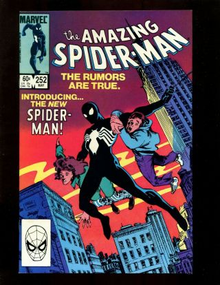 Spider - Man 252 Nm - Frenz 1st Black Costume (venom) Black Cat Avengers