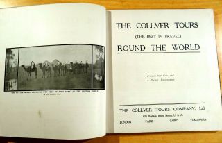 COLLVER TOURS ROUND THE WORLD 1910 - 1911 North & So.  China Peking Manchuria Japan 2