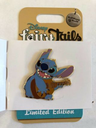 Disney Pin Fairy Tales Stitch Le With Sketch Book & Card
