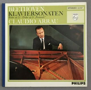 K304 Beethoven Piano Sonatas Op.  22 & Op.  28 Arrau Philips 802 742 Ly Stereo