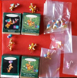 Set Of 6 Hallmark Miniature Keepsake Ornaments Winnie The Pooh Tigger Piglet