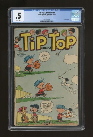 Tip Top Comics 187 Cgc 0.  5 1954 1554514011
