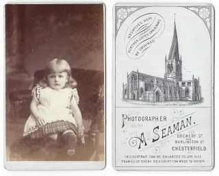 Cdv Victorian Child Carte De Visite By Seaman Of Chesterfield