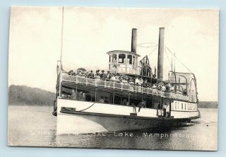 Lake Memphremagog,  Vt - Close View 1900s Steamboat Lady Of The Lake - Postcard