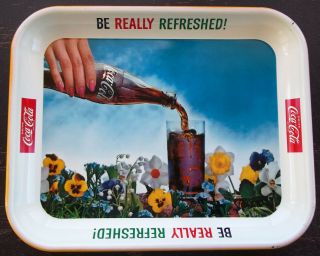 Rare - Vintage 1961 Coca - Cola Ad Tray Be Really Refreshed