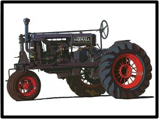 Farmall Tractors Metal Sign: Model Regular Featured