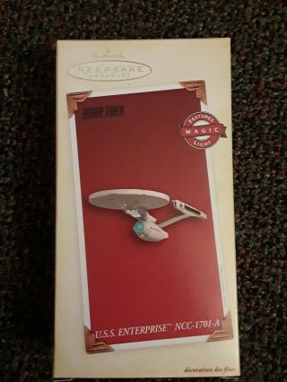 Hallmark Star Trek Uss Enterprise 1701 - A Qxi6215 - Nib