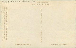 Alberype Estes Park Colorado Rocky Mountain Lodge 1920s Postcard 11668 2