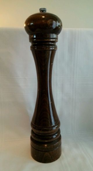 Large Tall Marlux Pepper Mill - 16 Inches Tall - Heavy Wooden - Made In France