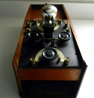 Crystal Tube Set Wireless Cats Whisker Galena Radio Receiver " Marconi Era " 1920s