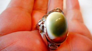VINTAGE ARTS & CRAFTS STERLING SILVER RING IN THE STYLE OF RHODA WAGER N5928 3