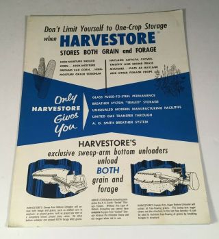 1960 A.  O.  Smith Harvestore Silo Grain And Forage Sales Brochure Mh - 114