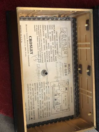 Crosley Book Radio Transistor,  Land Of Enchantment With Warrarty Card 3