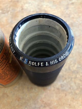 5000 Series Edison Blue Amberol 5618 Phonograph Cylinder B.  A.  Rolfe & His Orch.