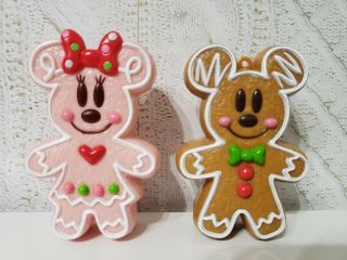 Tokyo Disney Resort Gingerbread Ornament Mickey＆minnie Set 2 Candy Case Ginger